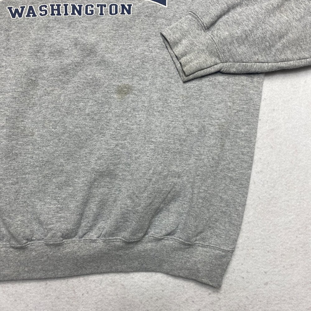 Vintage Seattle Washington Sweatshirt Men's XL Gray Printed Fleece Pullover - Picture 6 of 12